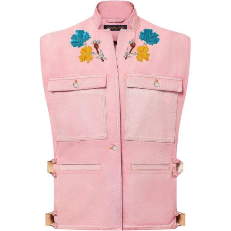 Женский жилет Louis Vuitton FW24 (розовый)
