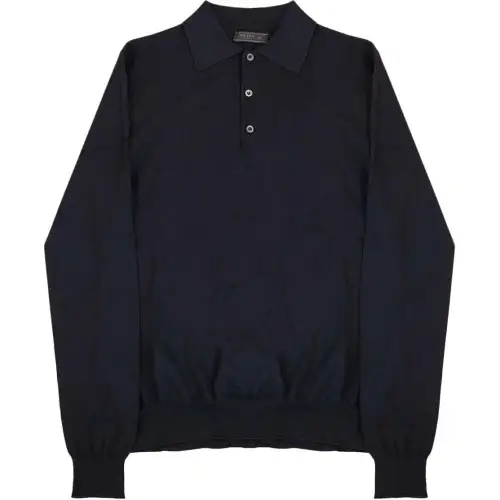 PRADA Polo Shirt Unisex Marine Blue