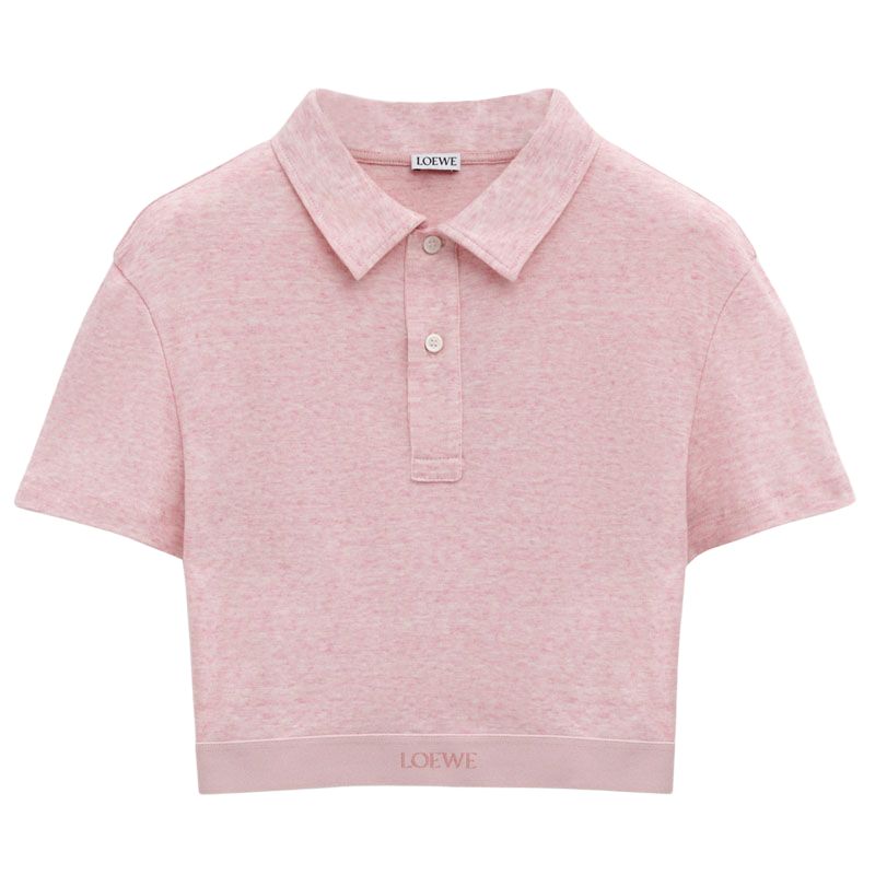 LOEWE SS25 Polo Shirt Women's Pink