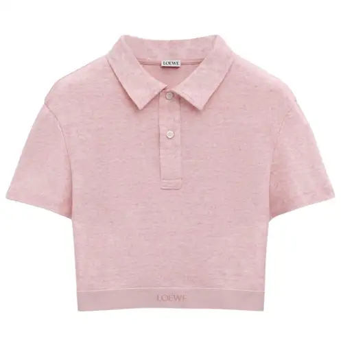 LOEWE SS25 Polo Shirt Women's Pink