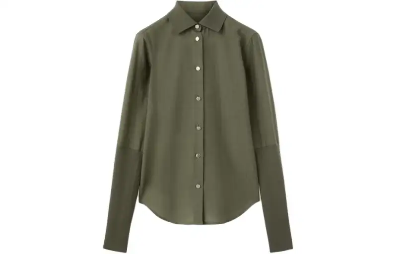 Loro Piana Shirt Women's Fried Tea Green