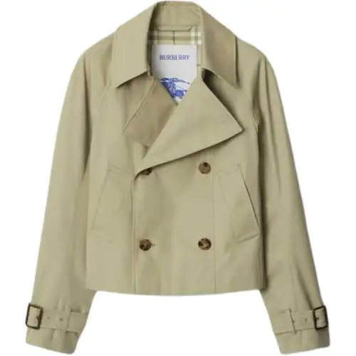 Burberry Double-Breasted Belted Cuff Trench Jacket