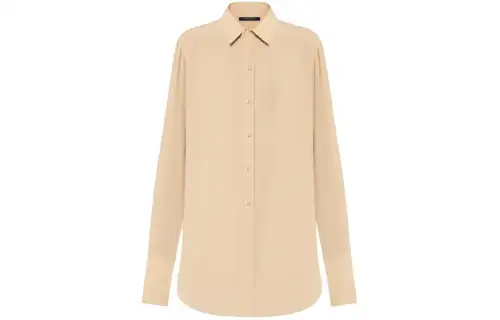 LOUIS VUITTON Rounded Hem Silk Shirt
