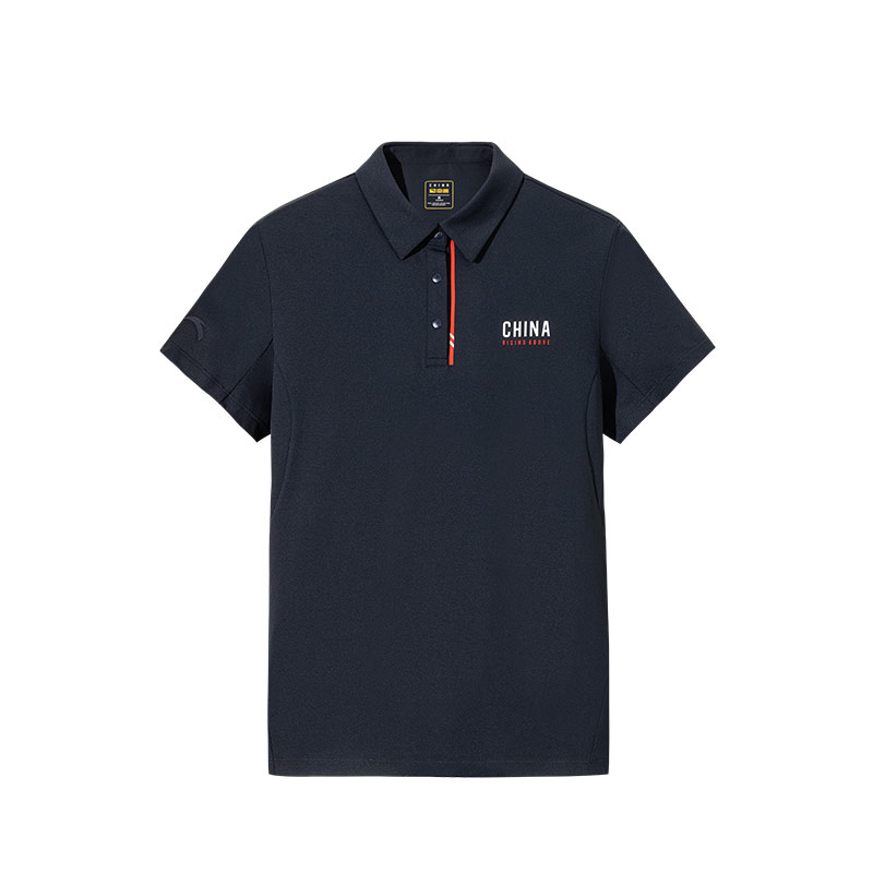 Женская футболка Anta Polo (синяя)