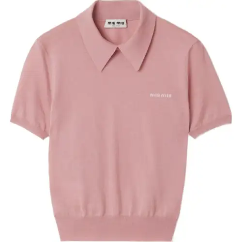MIU MIU Knitted Polo Shirt
