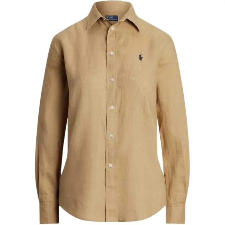 Polo Ralph Lauren FW24 Shirt Classic Version Women's Vintage Khaki