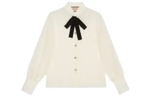 GUCCI Silk Crepe De Chine Shirt Ivory