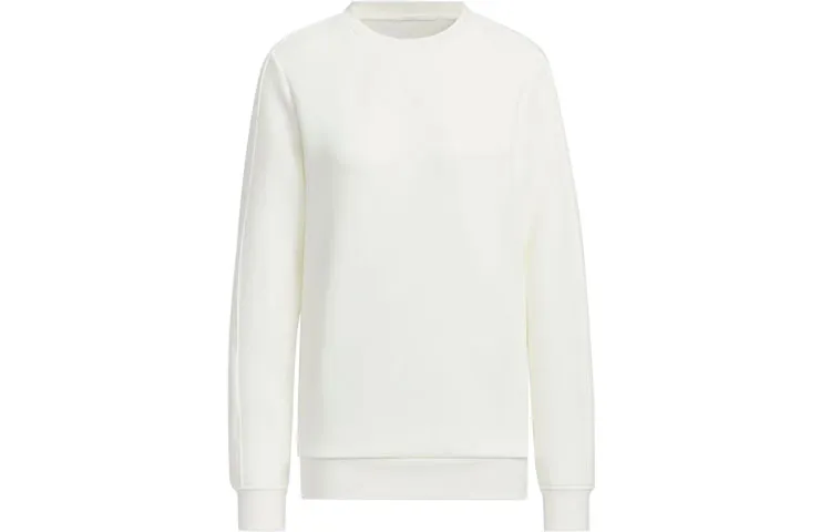 adidas W Pm Crew Knit Pullover Long-Sleeve Sweatshirt White