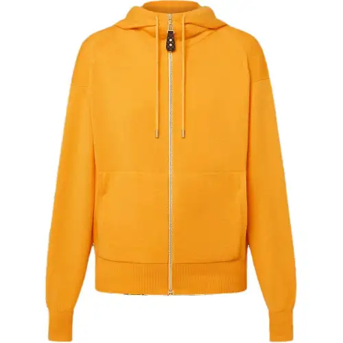 Lv Cashmere Zip Up Hoodie