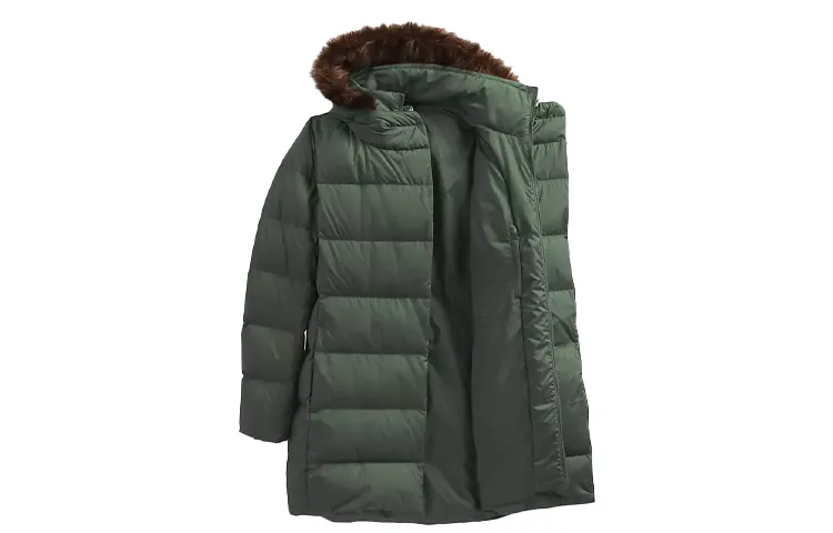 THE NORTH FACE Down Jackets Women's Green Hooded Moderate Other