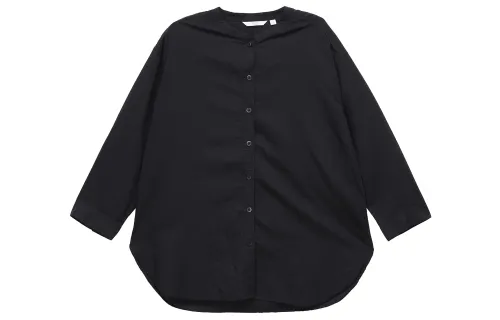 UNIQLO Shirts Women's Black Stand Collar Moderate Other