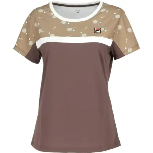 FILA Shirts Women's Gray Crew Neck Moderate
