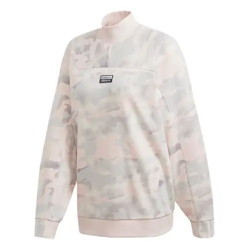 Adidas Originals SWEATER Sweatshirt Women's Pink White/Smoke Gray/Light Gray, Desert Pink