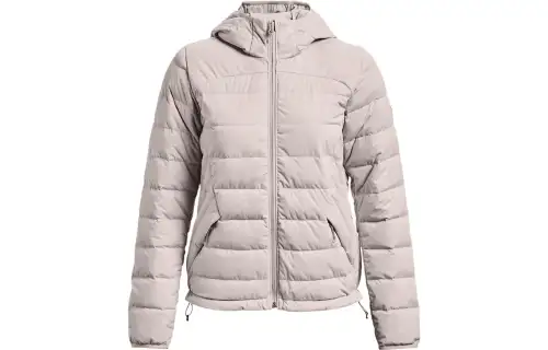 Under Armour Down Jackets Women's Ghost Gray Hooded Moderate Down Jacket