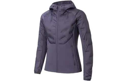 ANTA Running Collection Jackets Women's Tranquil Purple Hooded Thickened Other