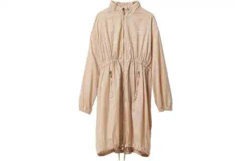 MIU MIU Jackets Women's Beige Stand Collar Moderate Other