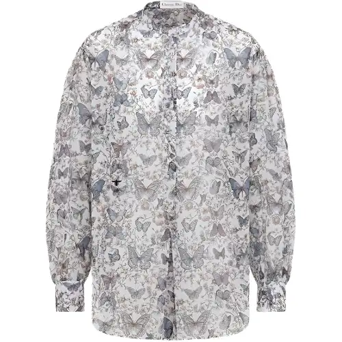 DIOR Shirts Women's Multicolor Stand Collar Moderate Other