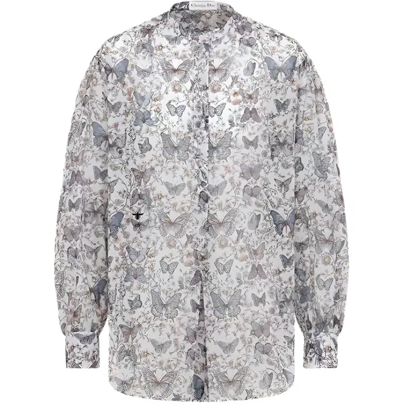 DIOR Shirts Women's Multicolor Stand Collar Moderate Other