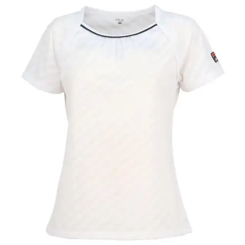 FILA Shirts Women's White Crew Neck Moderate
