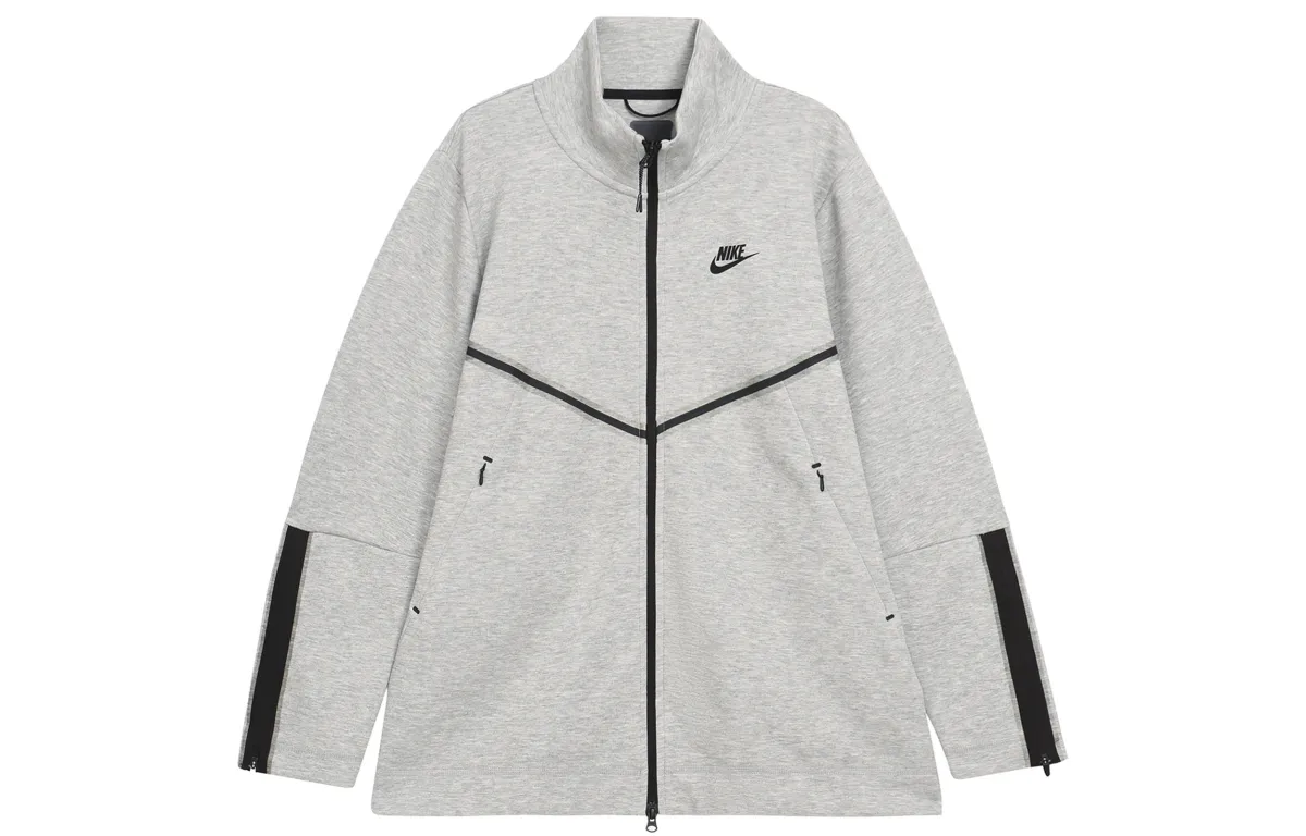Nike Sportswear Women's Tech Fleece Full Zip Sweatshirt Grey