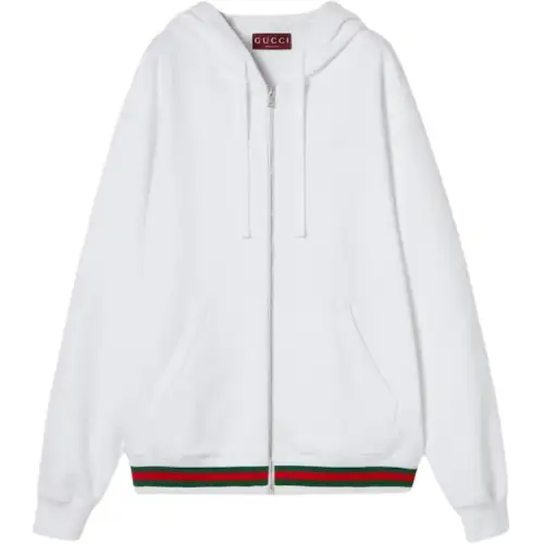 GUCCI Web Detailed Jersey Sweatshirt