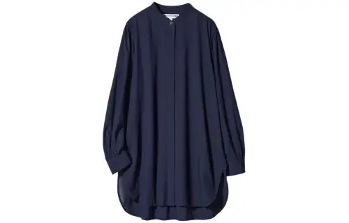 UNIQLO X INES DE LA FRESSANGE UNIQLO X Ines De La Fressange Shirts Women's Navy Blue Stand Collar Moderate Other