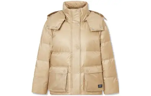 Levis Down Jackets Women's Brown Detachable Hood Moderate Other