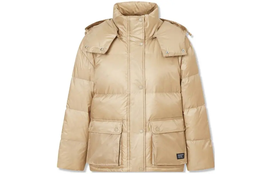 Levi's Down Jackets Women's Brown Detachable Hood Moderate Other