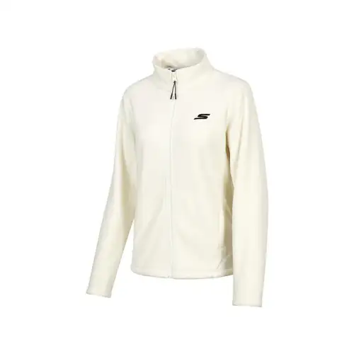 Skechers Jackets Women's Marshmallow White Stand Collar Moderate Other
