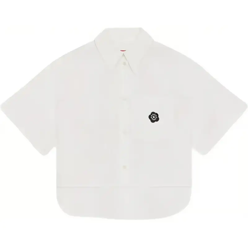 KENZO Logo Patch Cropped Shirt