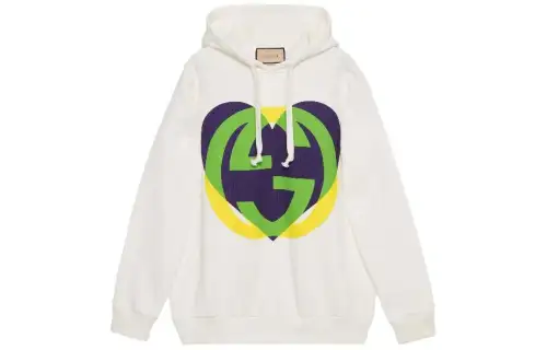 GUCCI Sweatshirts Women's White Hooded Moderate Regular