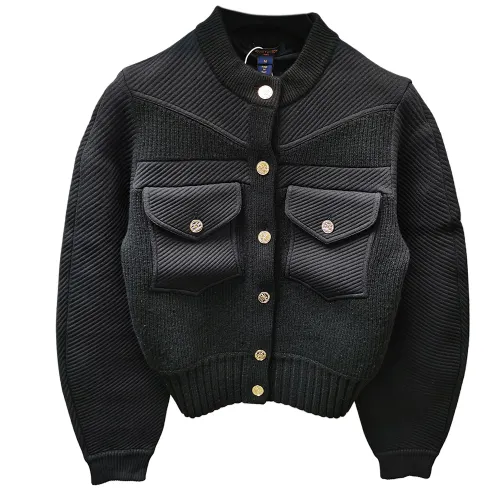 LOUIS VUITTON Jackets & Coats Women's Black