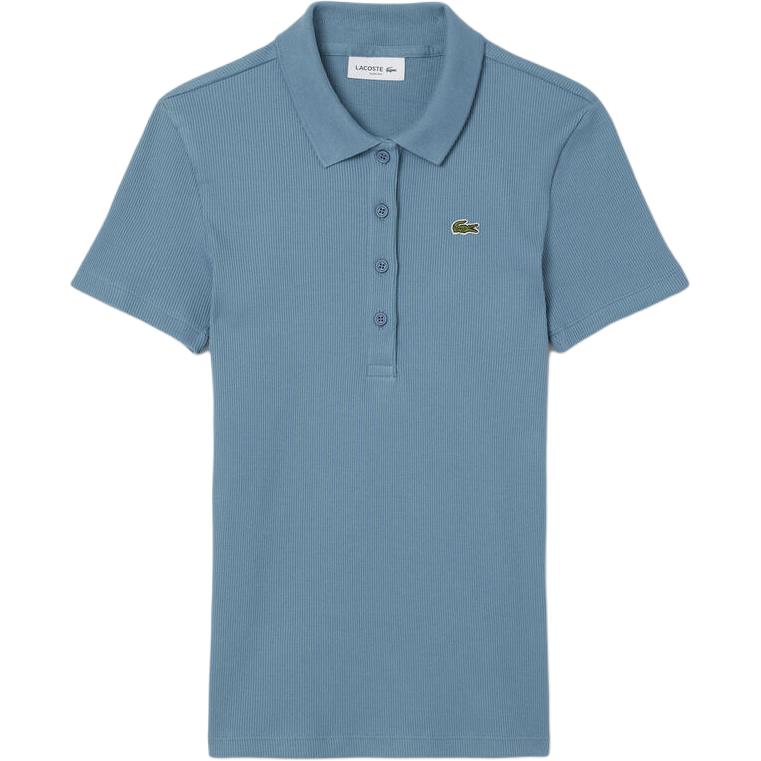 Женская футболка LACOSTE L.12.d (синяя)