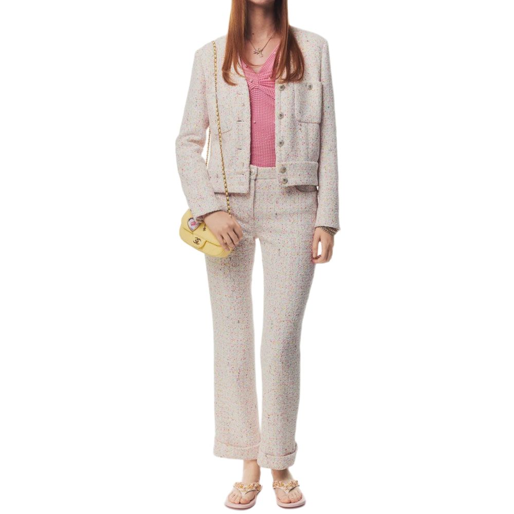 CHANEL 25P Jackets & Coats Women's White