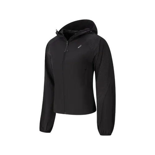 ASICS Jackets Women's Black Hooded Moderate Other