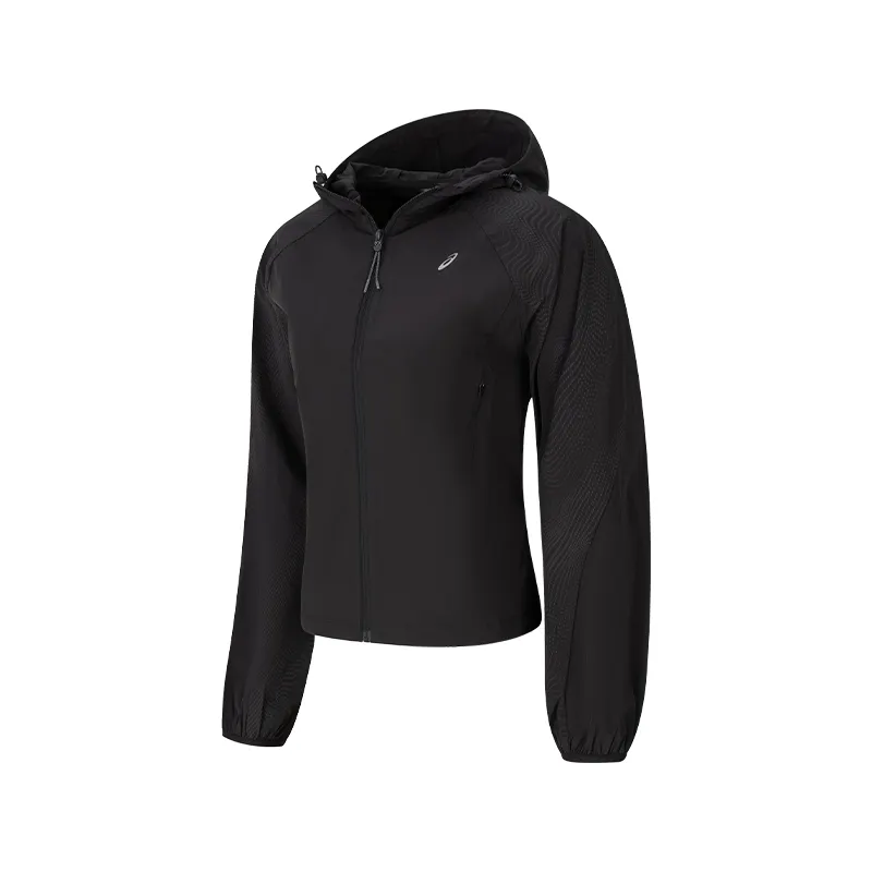 ASICS Jackets Women's Black Hooded Moderate Other