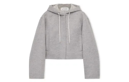 LOEWE Jackets Women's Gray Hooded Moderate Other