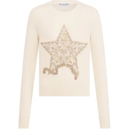 DIOR Cashmere Sweater Women's Ecru