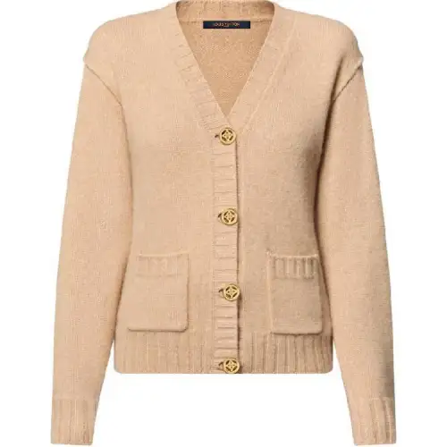 Lv Signature Button Cardigan