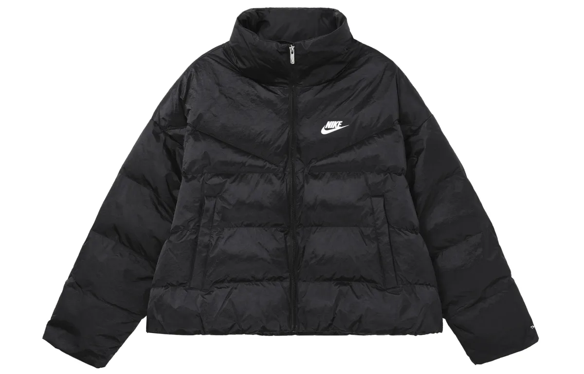Nike Jackets Women's Black Stand Collar Moderate Other