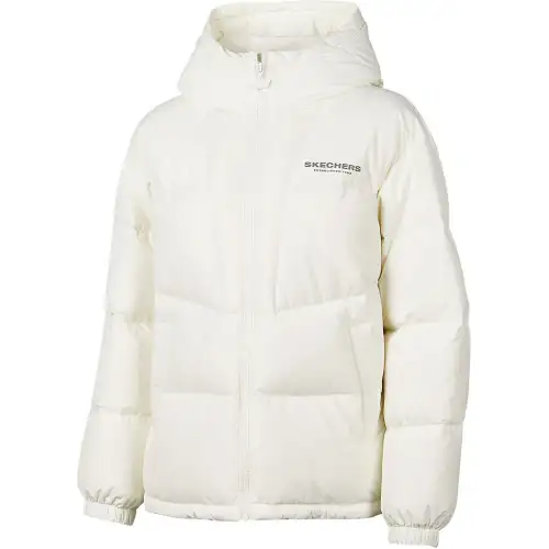 Skechers Sports League Collection Down Jacket Women's Marshmallow White