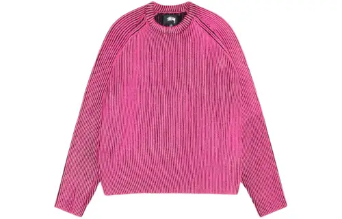 Stussy Contrast Rib Sweater White