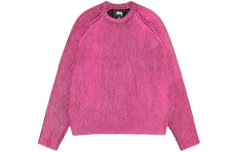 Stussy Contrast Rib Sweater White