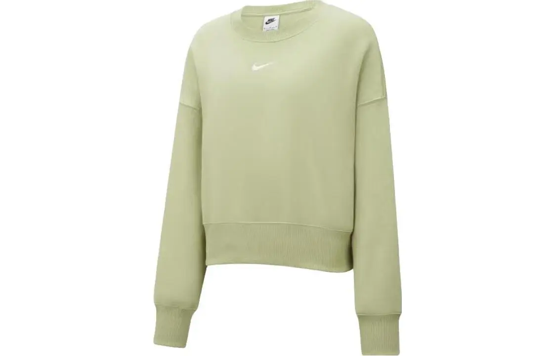 Nike Sweatshirts Women's Green Crew Neck Moderate Other