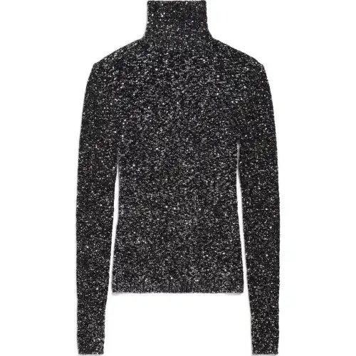 Balenciaga SS25 Knitwear Regular Fit Women's Black