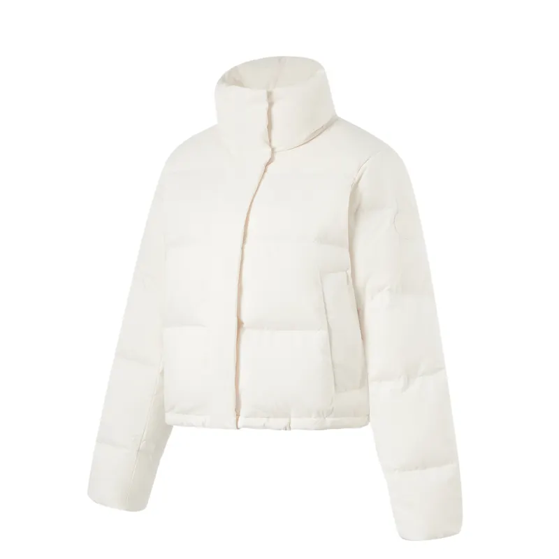 Li Ning Down Jacket Women's Champagne White