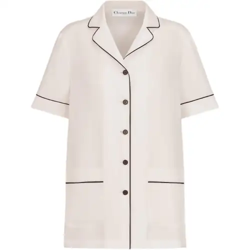 DIOR Shirts Women's White Lapel Moderate Other
