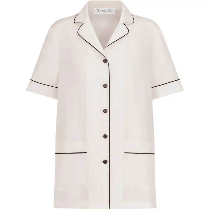 DIOR Shirts Women's White Lapel Moderate Other