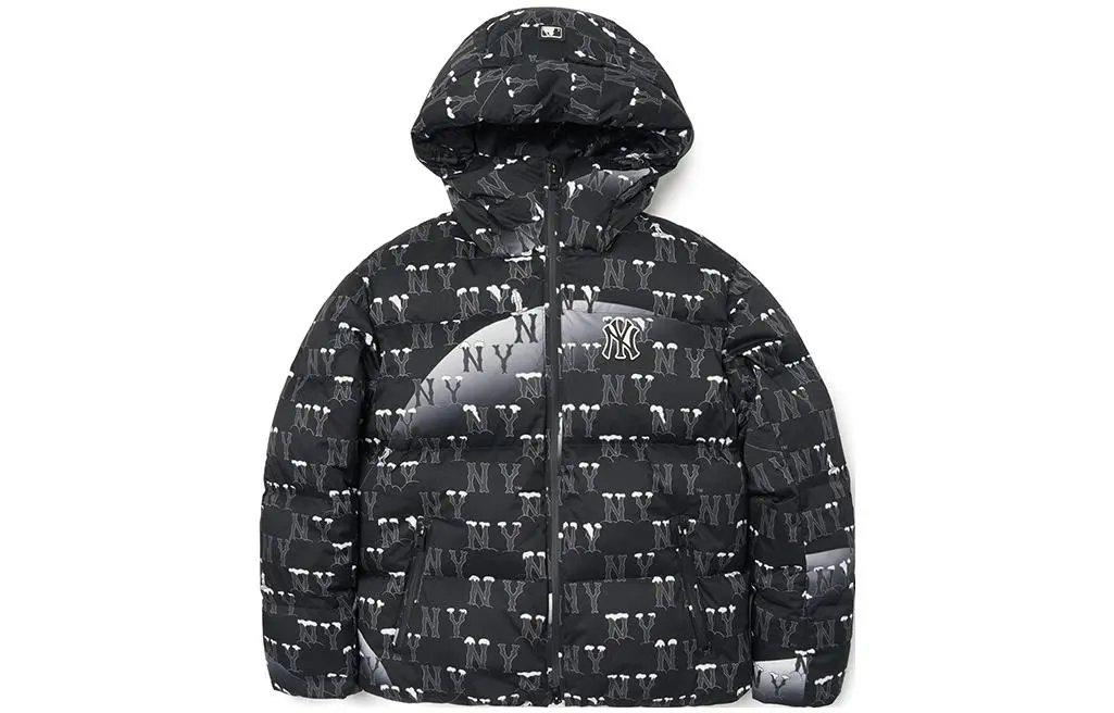 MLB Monogram Down Jacket Short Women's Black