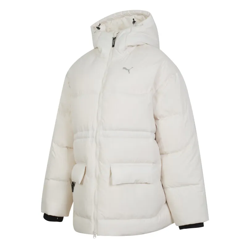 PUMA Down Jackets Women's Ecru Hooded (Non-detachable) Moderate Other